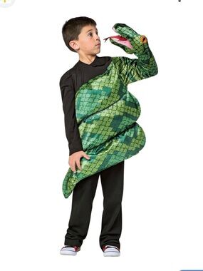 Anaconda Snake Costume Arm Sleeve with Puppet